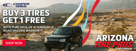 Buy 3 Tires &amp; Get 1 Free Special!